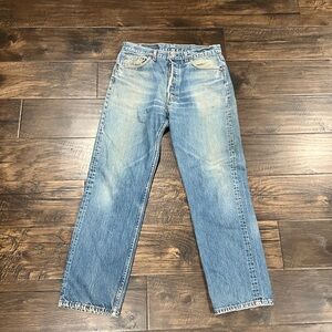 Vintage levi’s 501 selvedge 34x30 – early 70s, single stitch, chain stitch